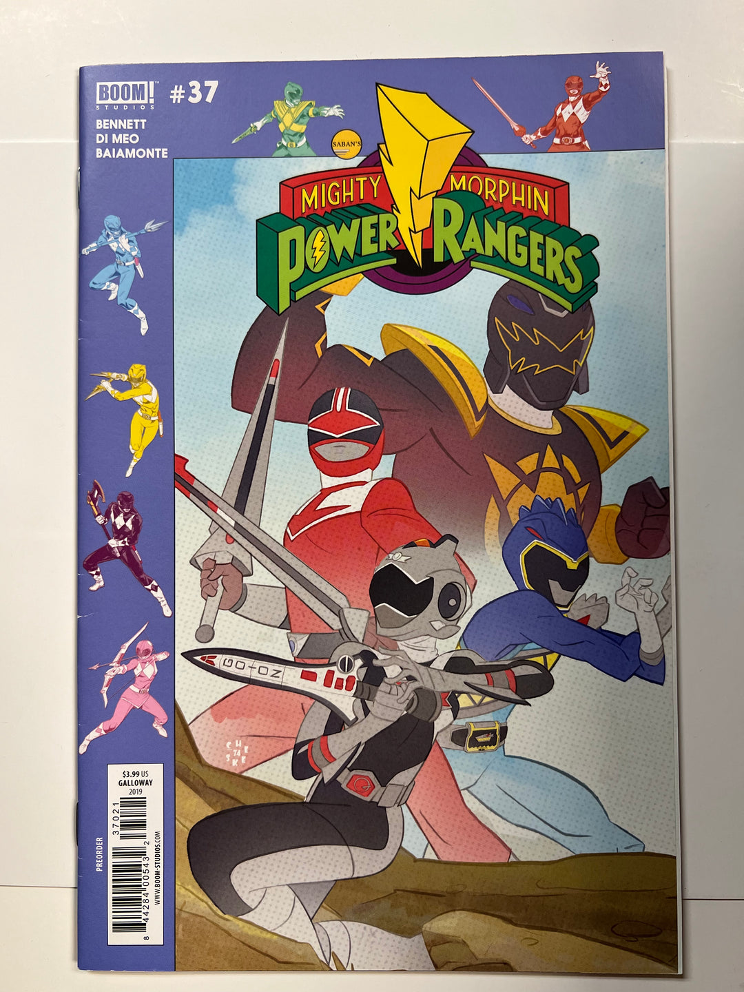 Mighty Morphin Power Rangers #37 Galloway Variant Boom 2019 VF-