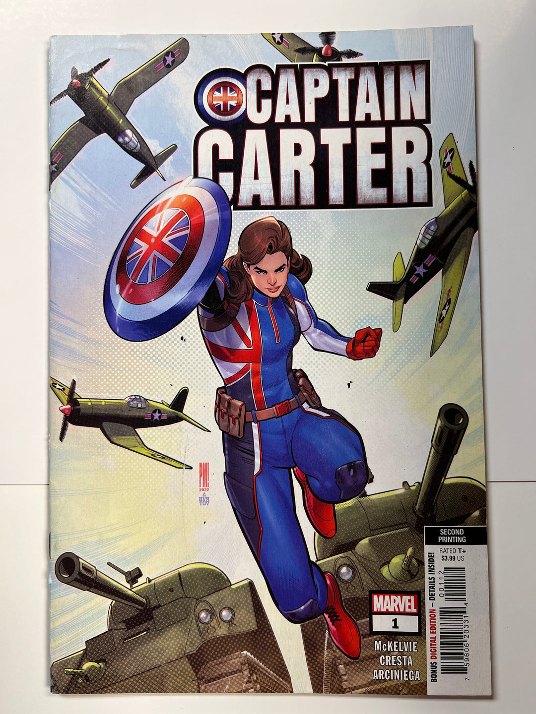 Captain Carter #1 2nd Print Marvel 2022 F/VF