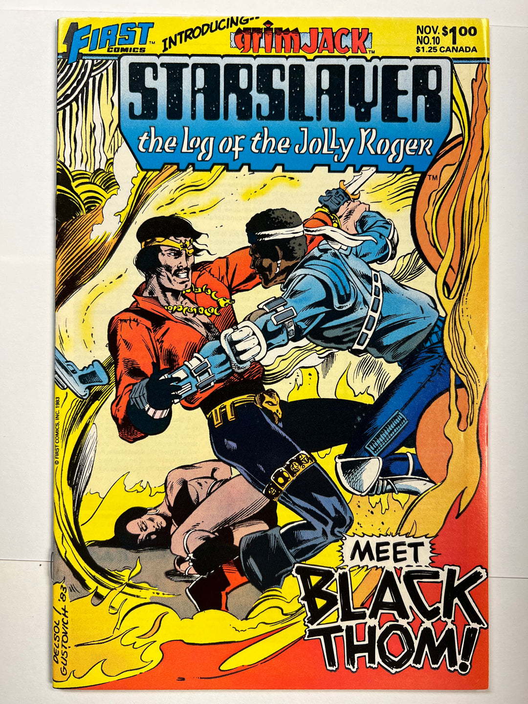 Starslayer #10 1st App Grim Jack First Comics 1993 VF-