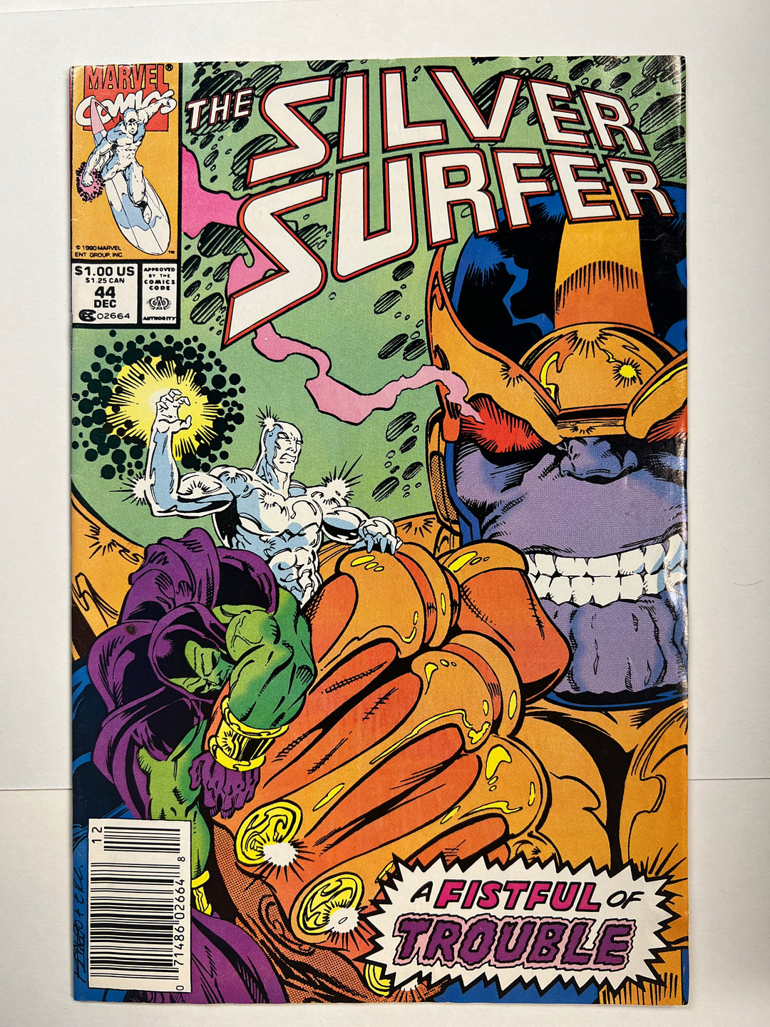 Silver Surfer #44 1st App Infinity Gauntlet Marvel 1990 F-