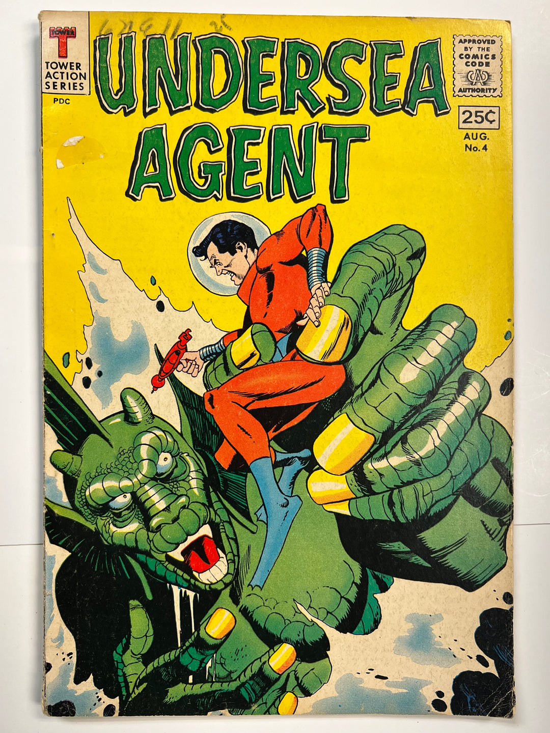 Undersea Agent # 4 Tower Comics 1966 VG/F