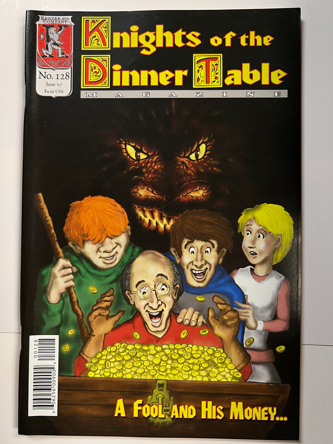 Knights of the Dinner Table #128 Kenzer & Co. 2007 VF/NM