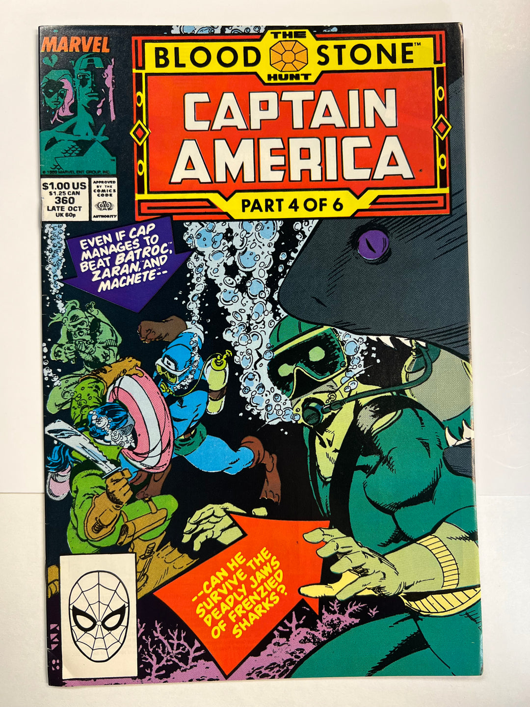 Captain America #360 Marvel 1989 F/VF
