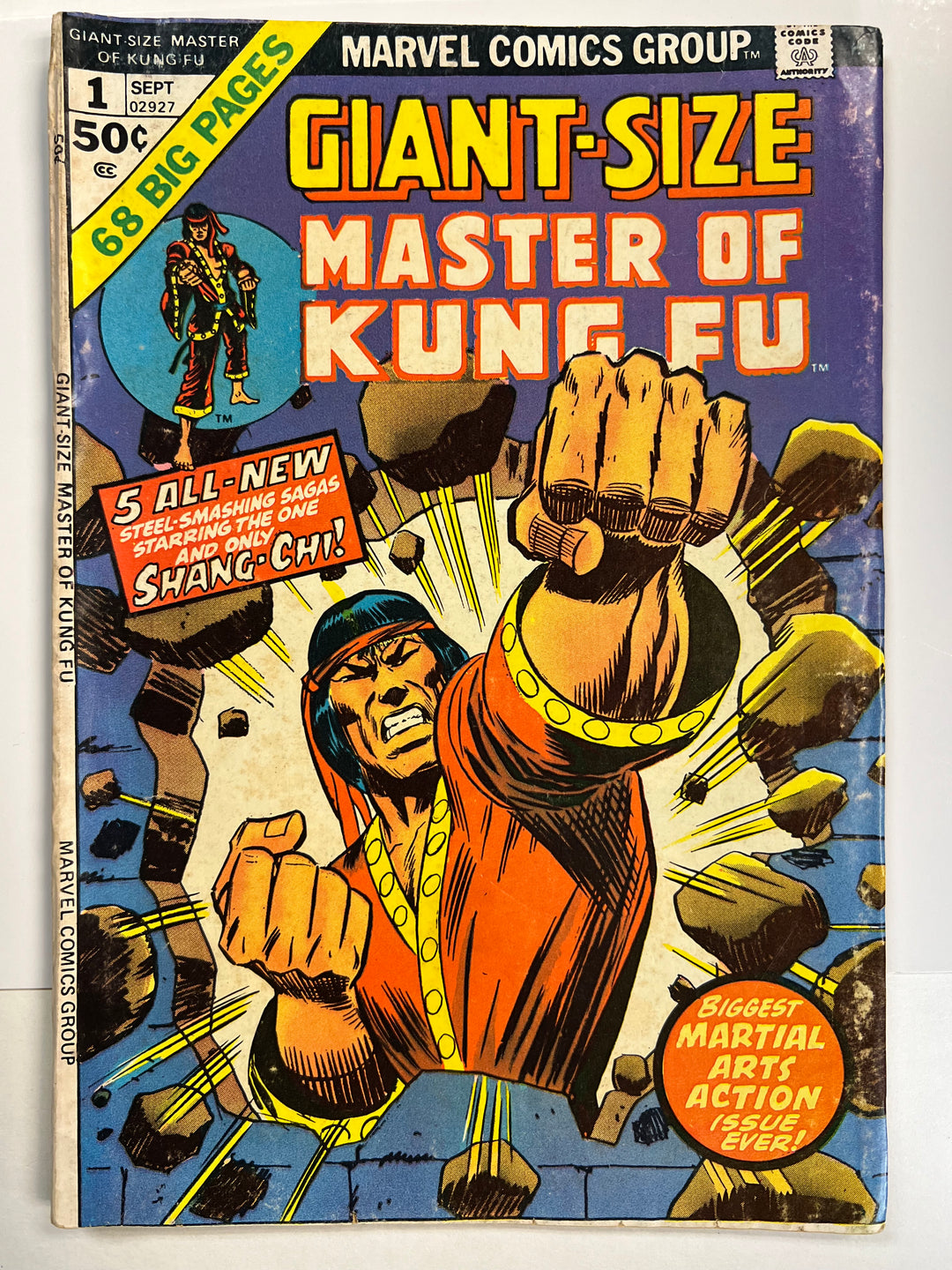 Giant -Size Master of Kung Fu #1 Marvel 1974 VG