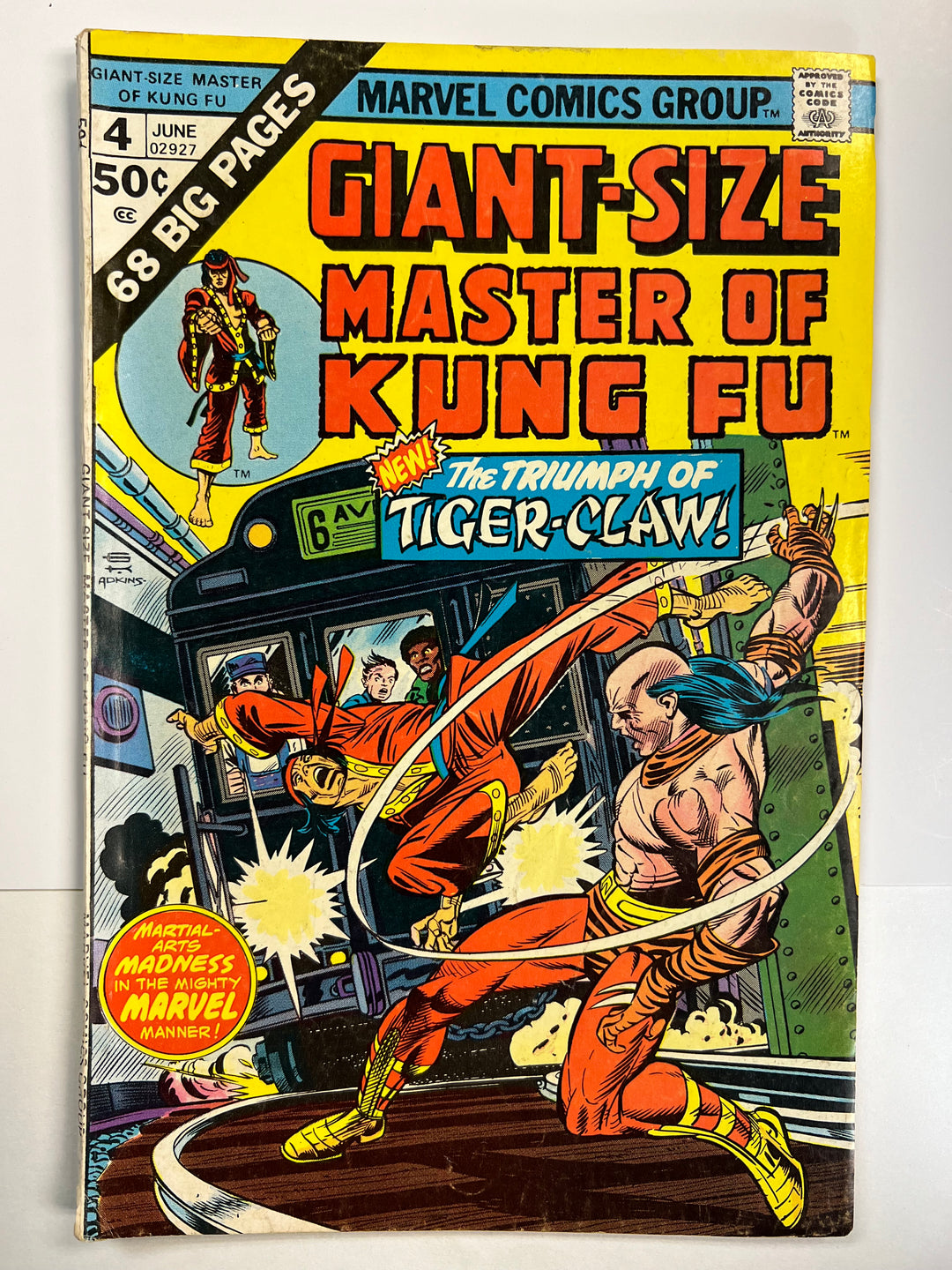 Giant-Size Master of Kung Fu #4 Marvel 1975 VG+