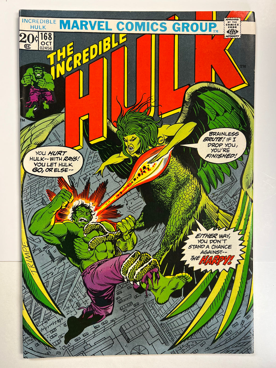 Incredible Hulk #168 1st App Harpy Marvel 1973 VF-