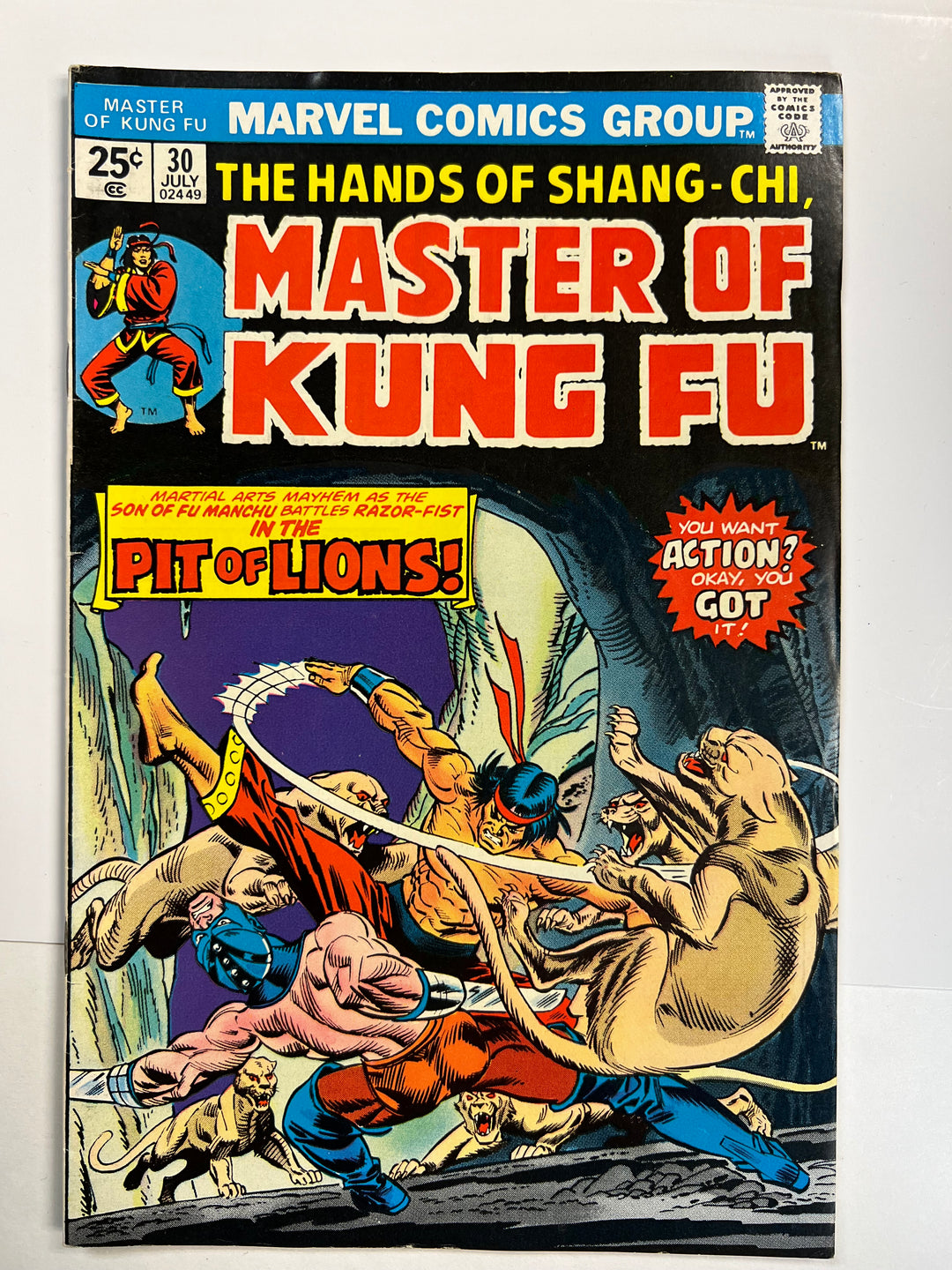 Master of Kung Fu #28 Marvel 1975 F