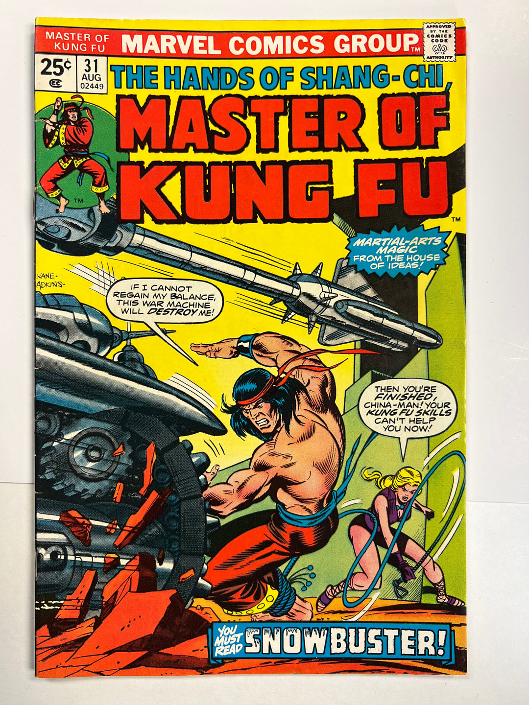 Master of Kung Fu #31 Marvel 1975 F