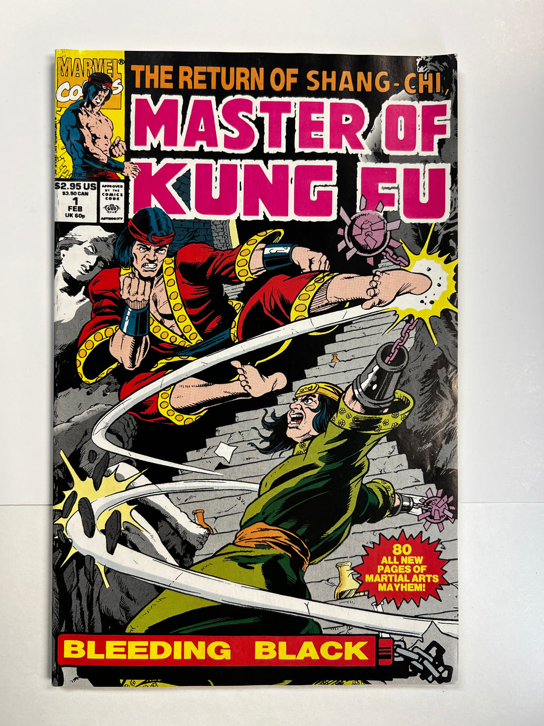 Master of Kung Fu: Bleeding Black #1 Marvel 1990 F/VF