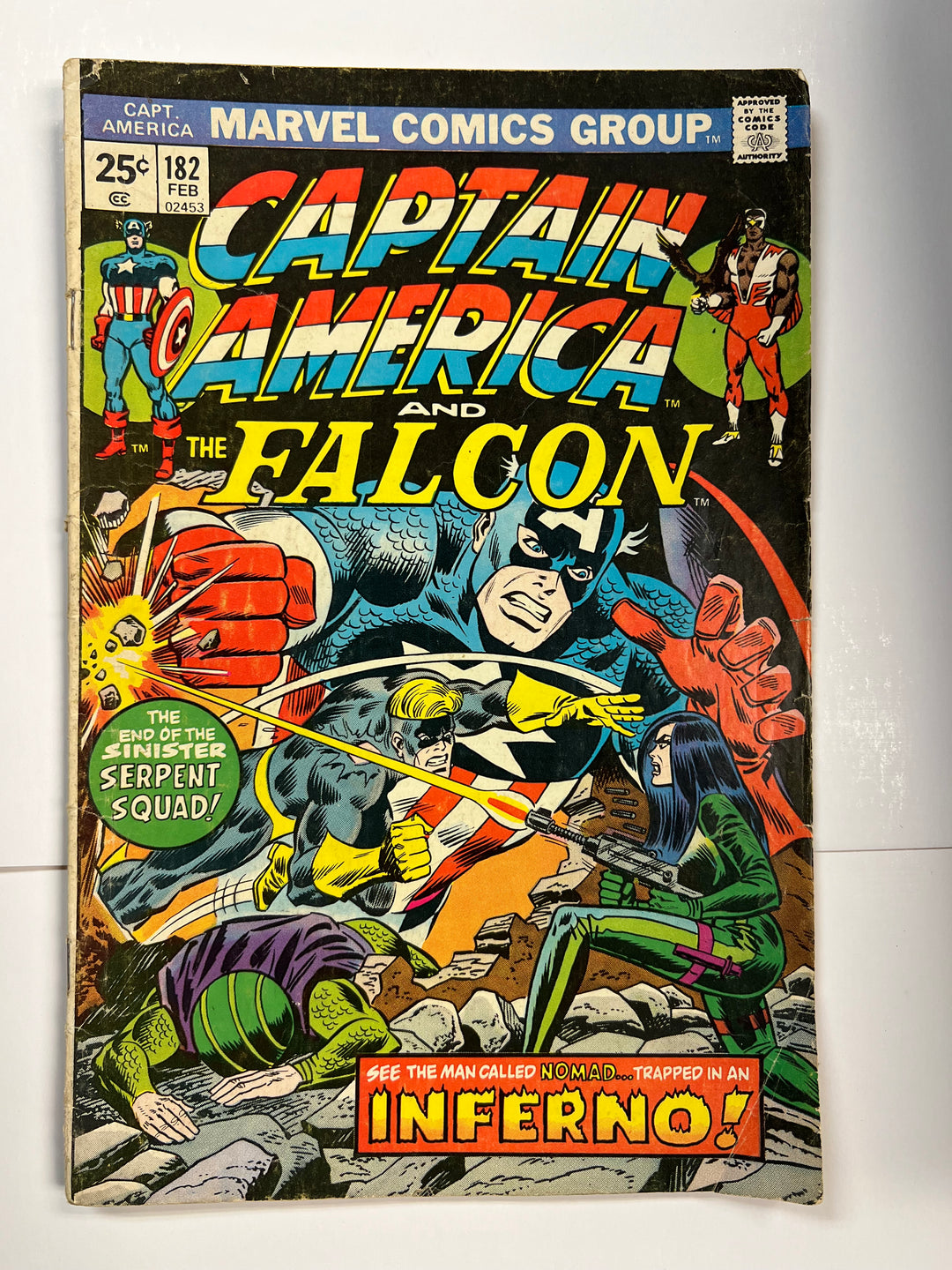 Captain America #182 Marvel 1975 VG