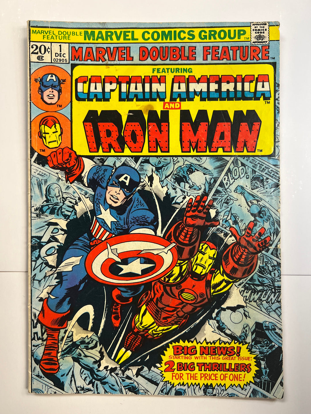 Marvel Double Feature #1 Marvel 1973 VG