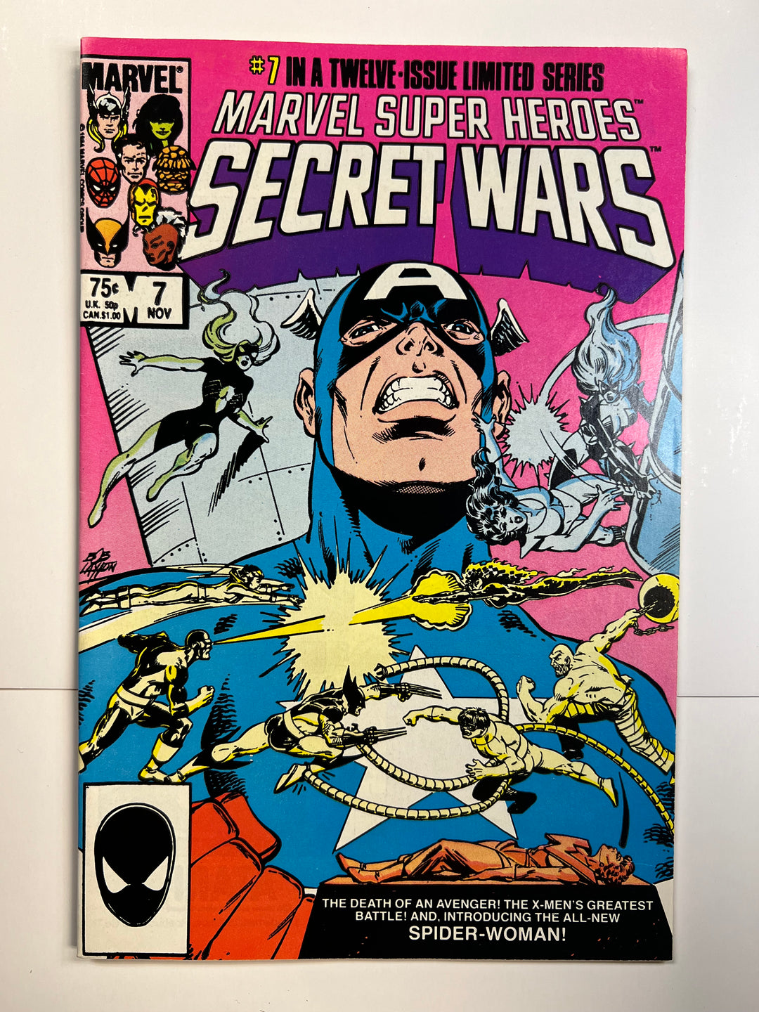 Marvel Super Heroes Secret Wars #7 1st New Spider-Woman Marvel 1984 F+