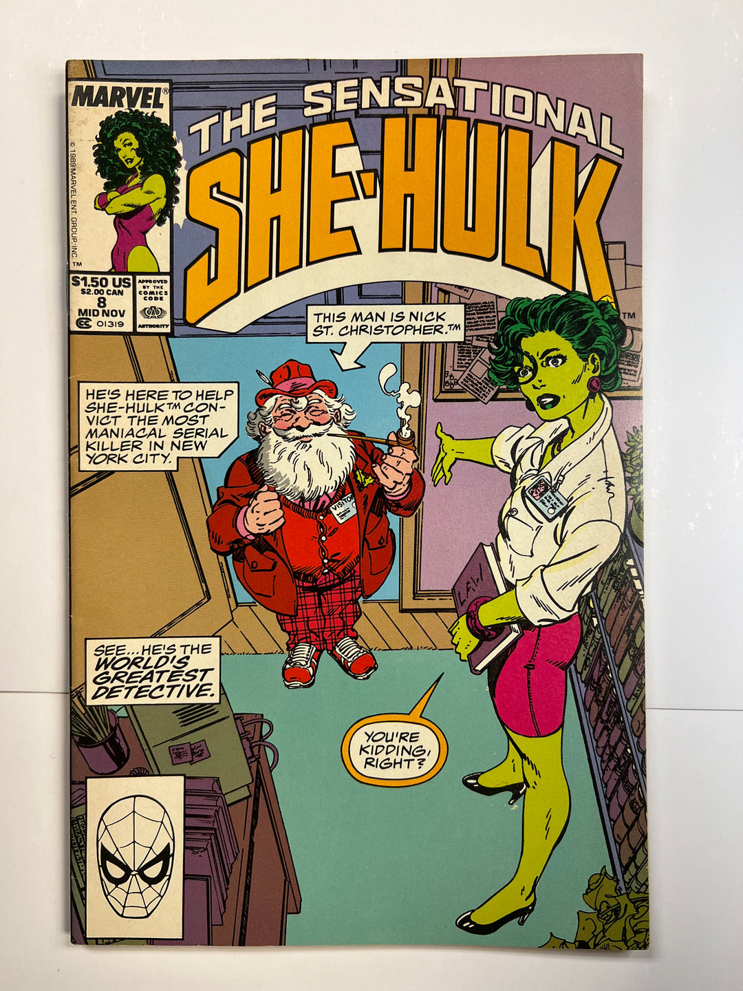 Sensational She-Hulk #8 Marvel 1989 VF-