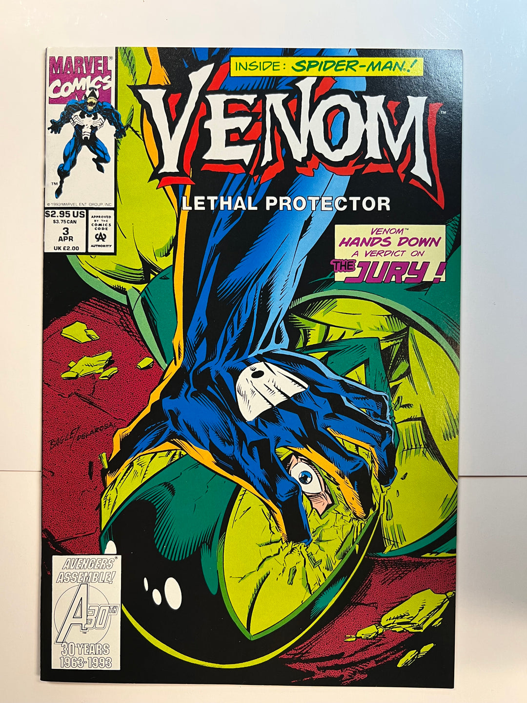 Venom: Lethal Protector #3 Marvel 1993 F/VF