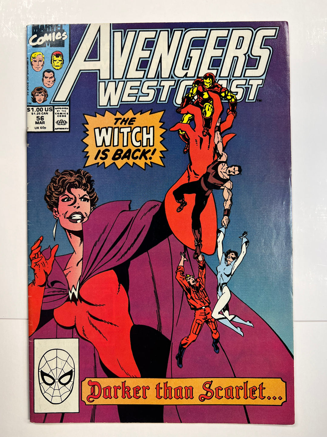 Avengers West Coast #56 Marvel 1990 VG/F