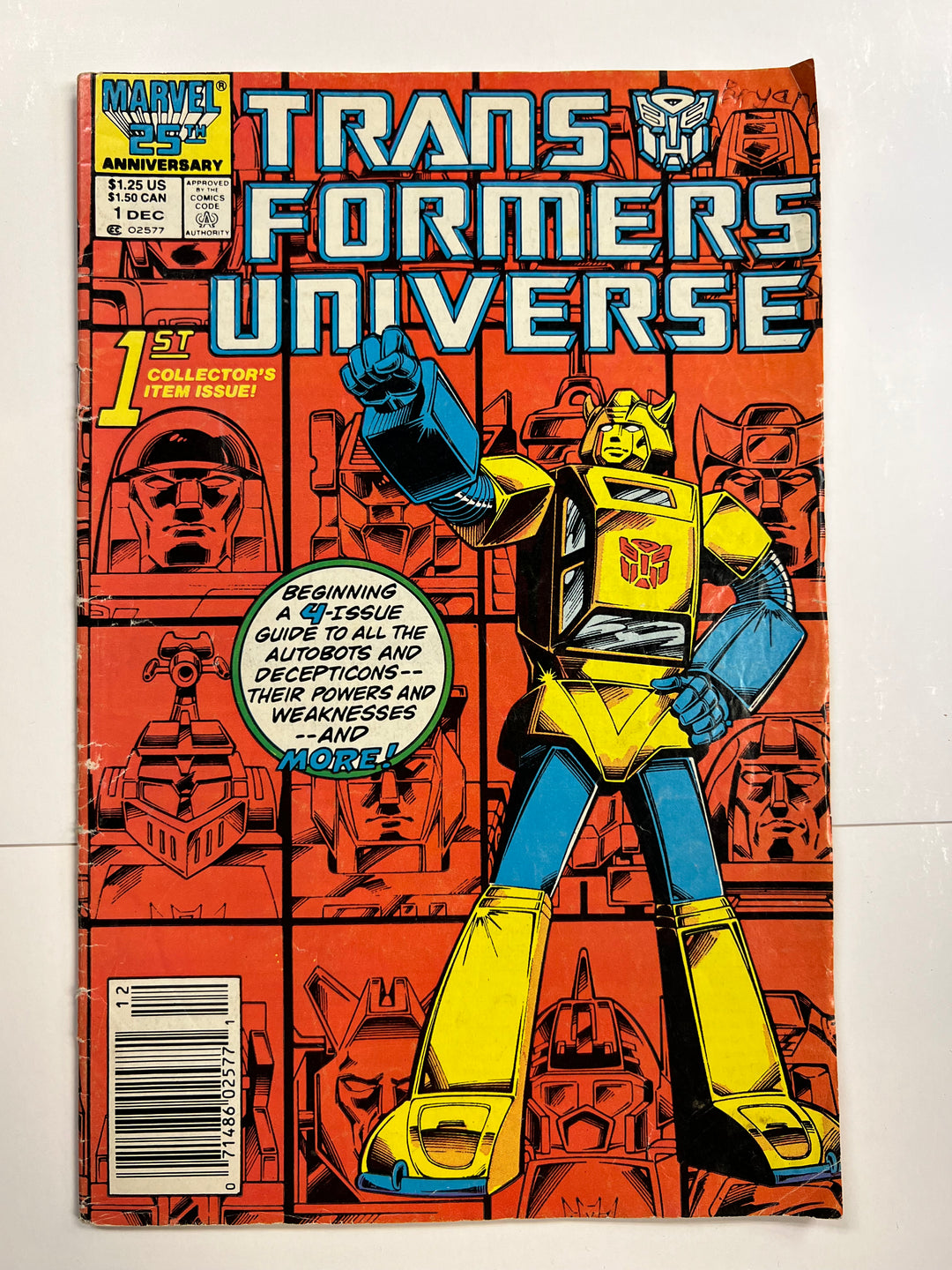Transformers Universe #1 Marvel 1986 G/VG