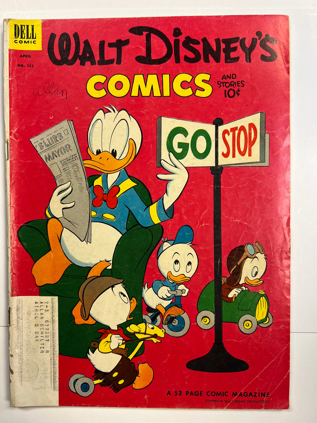 Walt Disney's Comics and Stories #151 Dell 1953 VG-