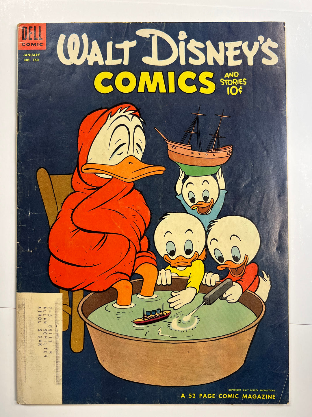 Walt Disney's Comics and Stories #160 Dell 1954 VG