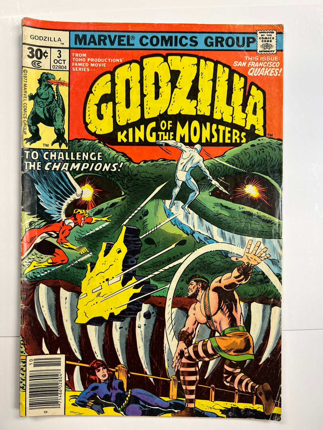 Godzilla #3 Marvel 1977 G/VG