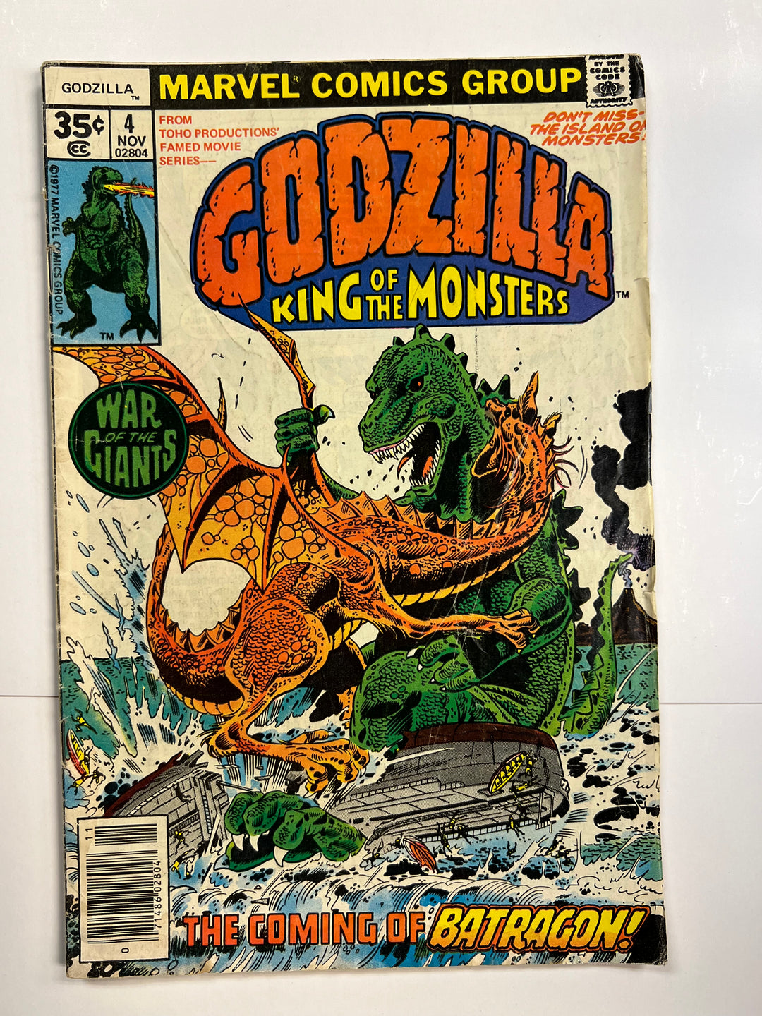 Godzilla #4 Marvel 1977 G/VG