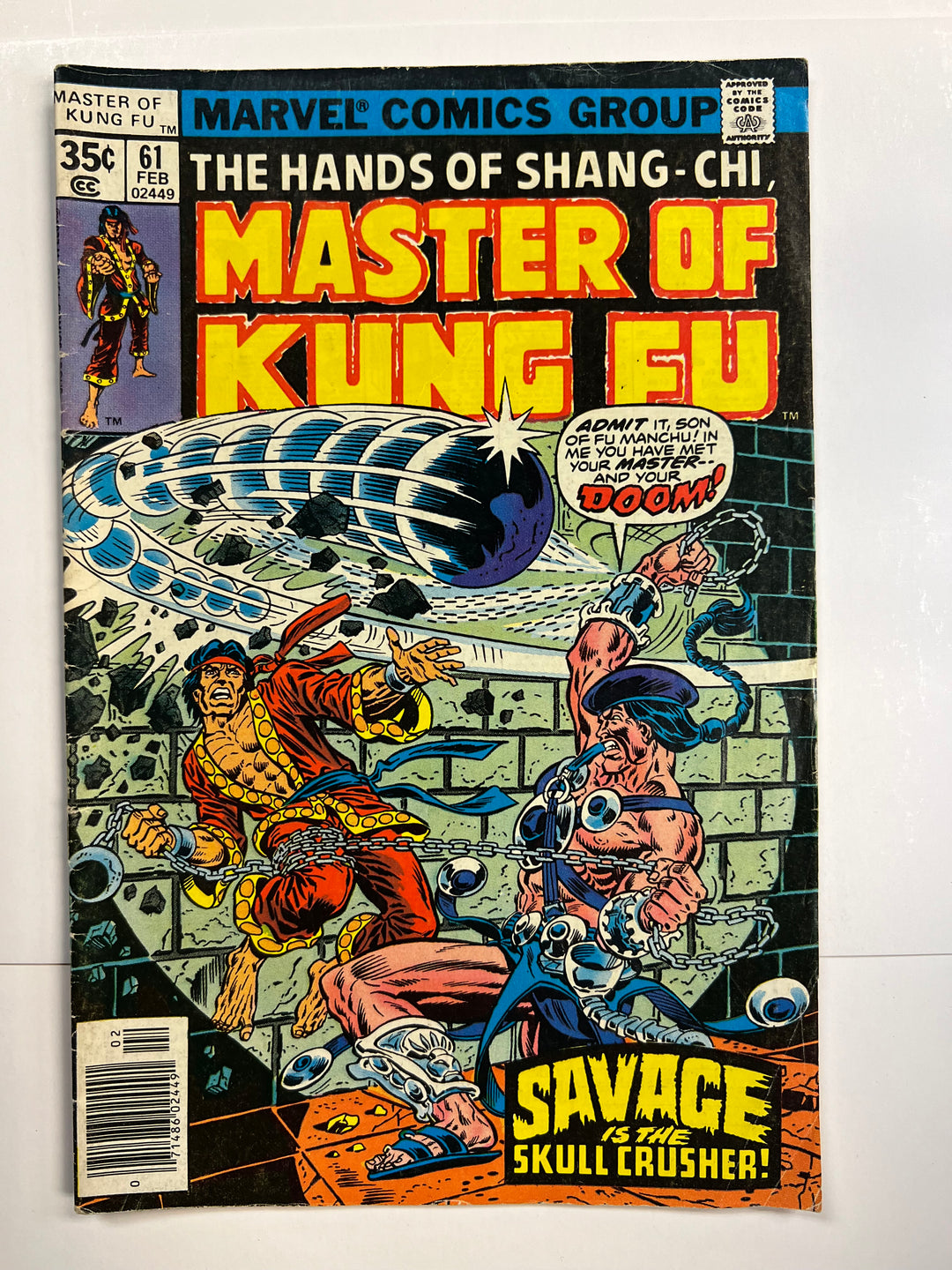 Master of Kung Fu #61 1st App Skull Crusher Marvel 1978 VG/F