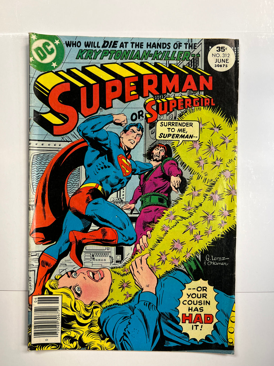 Superman #312 DC 1977 VG