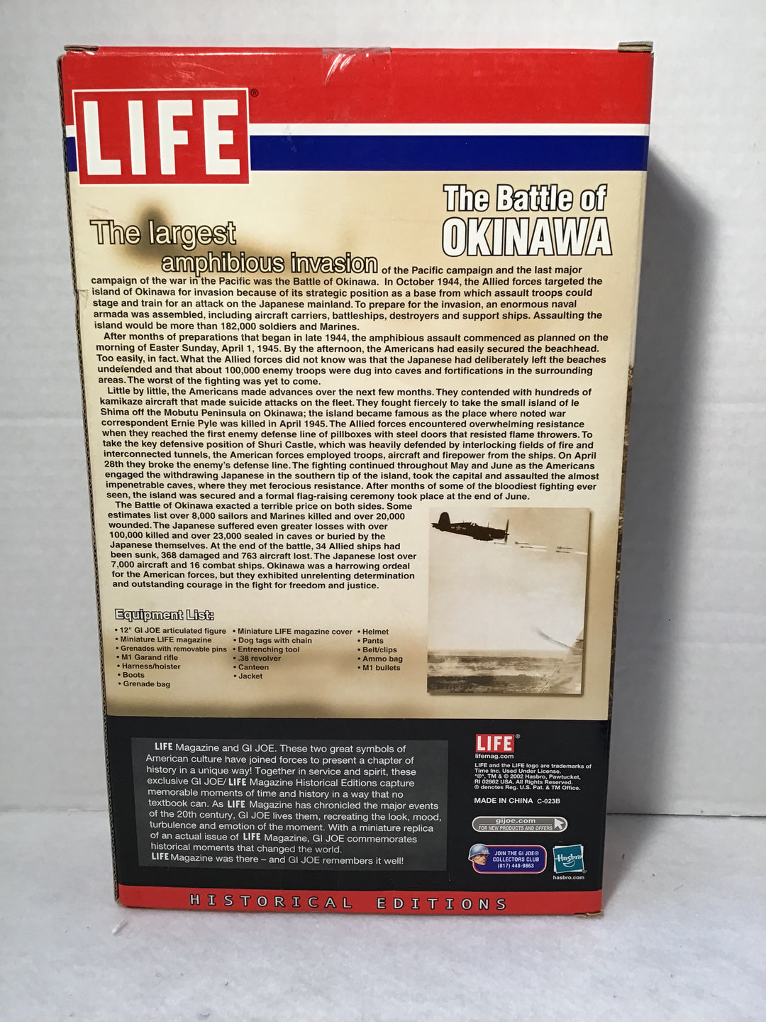 GI Joe LIFE The Battle of Okinawa Original Box & Packaging COMPLETE/SEALED Hasbro 2002