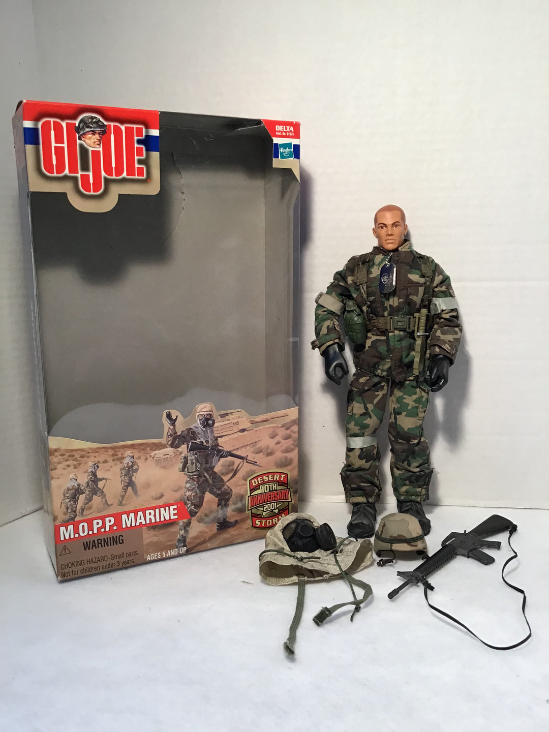 GI Joe M.O.P.P. Marine COMPLETE in Original Box Open Hasbro 2000