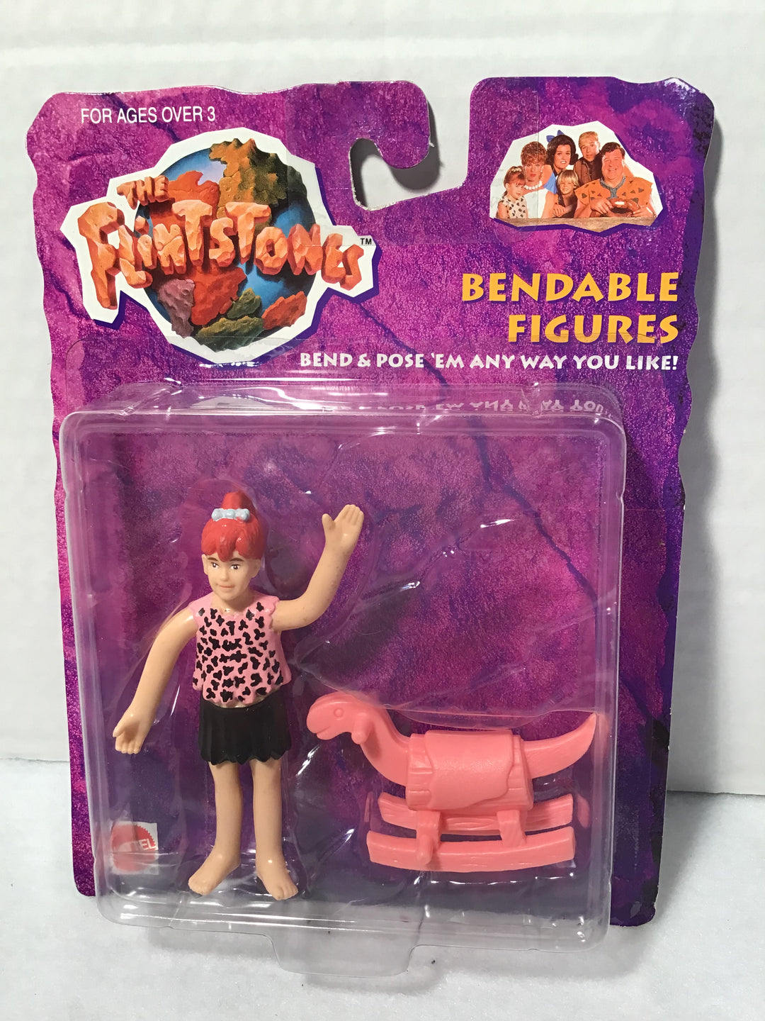 The Flintstones Movie Pebbles Bendable Figure Mattel 1993 MOC Success Activ