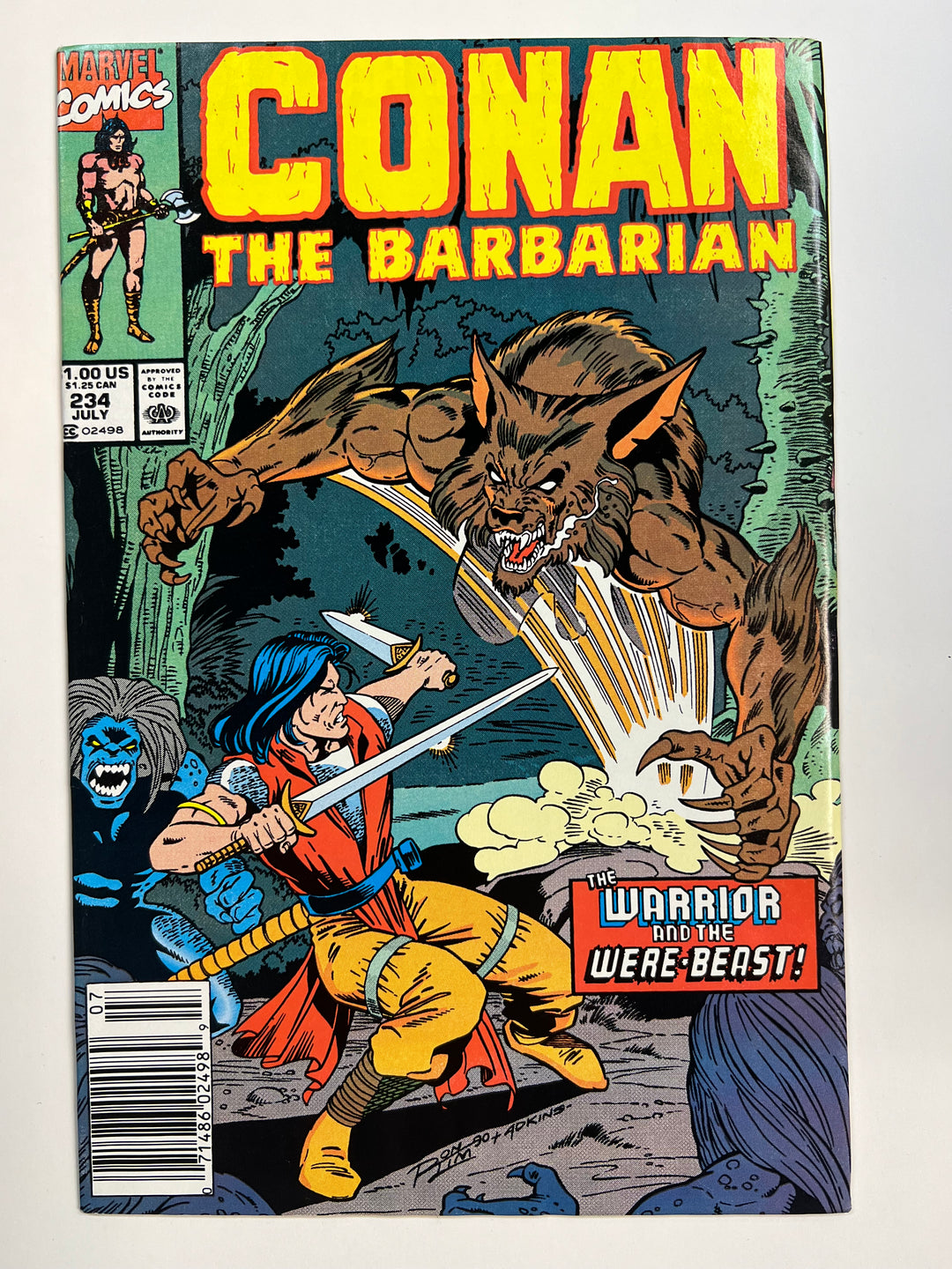 Conan the Barbarian #234 Marvel 1990 F+