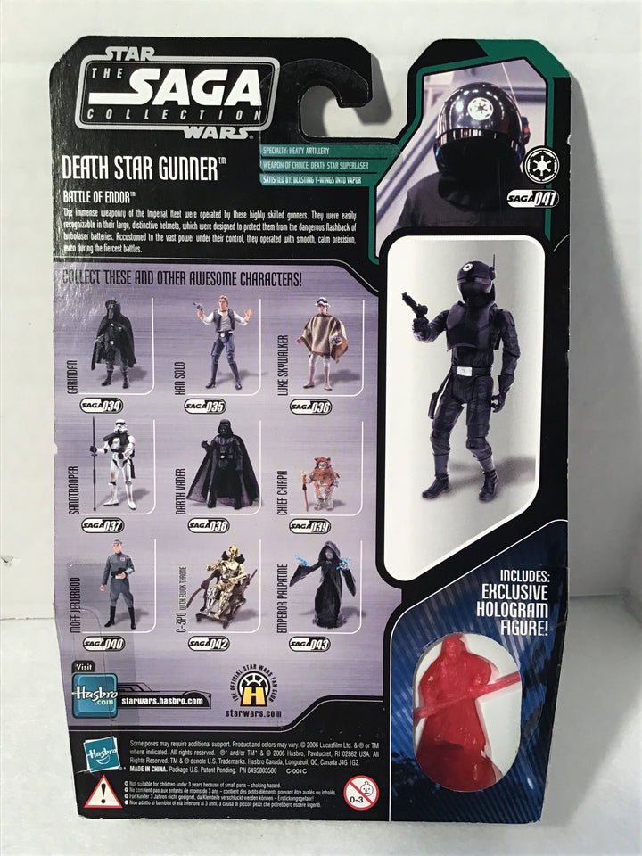Star Wars VI: Return of Jedi Death Star Gunner #041 Saga Collection w/ Hologram Figure MOC