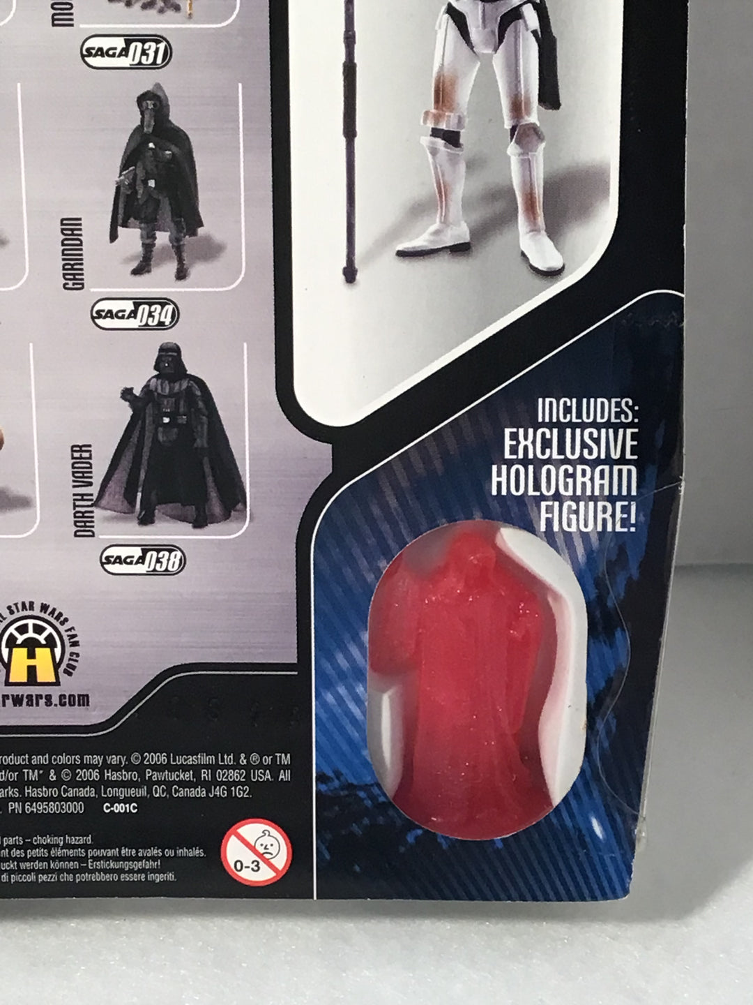 Star Wars IV: A New Hope Sandtrooper #037 Saga Collection w/ Hologram Figure MOC