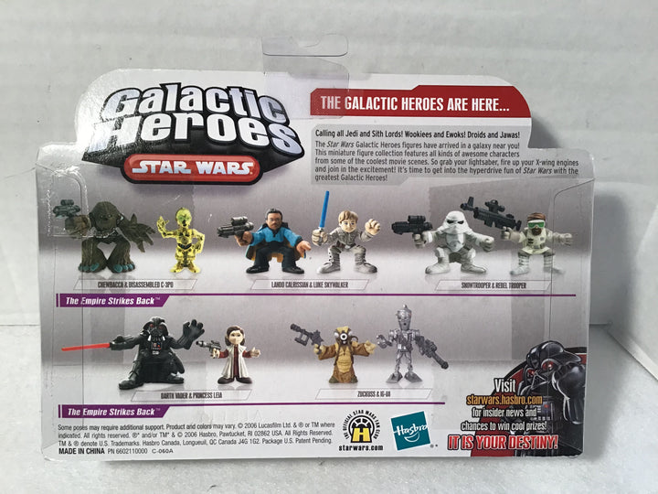Star Wars Galactic Heroes Snowtrooper/Rebel Trooper Hasbro 2006 SEALED MOC