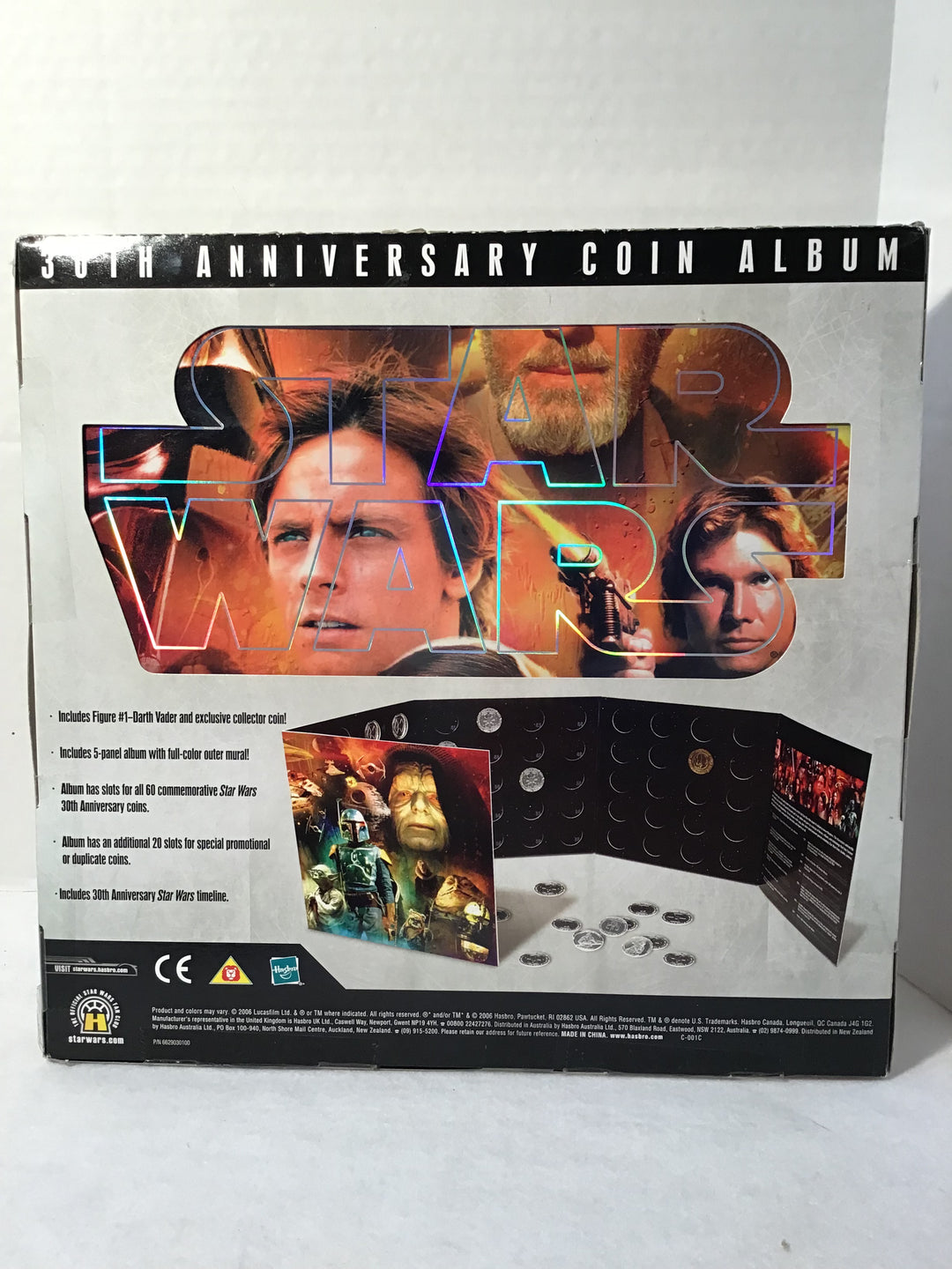 Star Wars 30th Anniversary Coin Album with Darth Vader & Exclusive Collector Coin Sealed