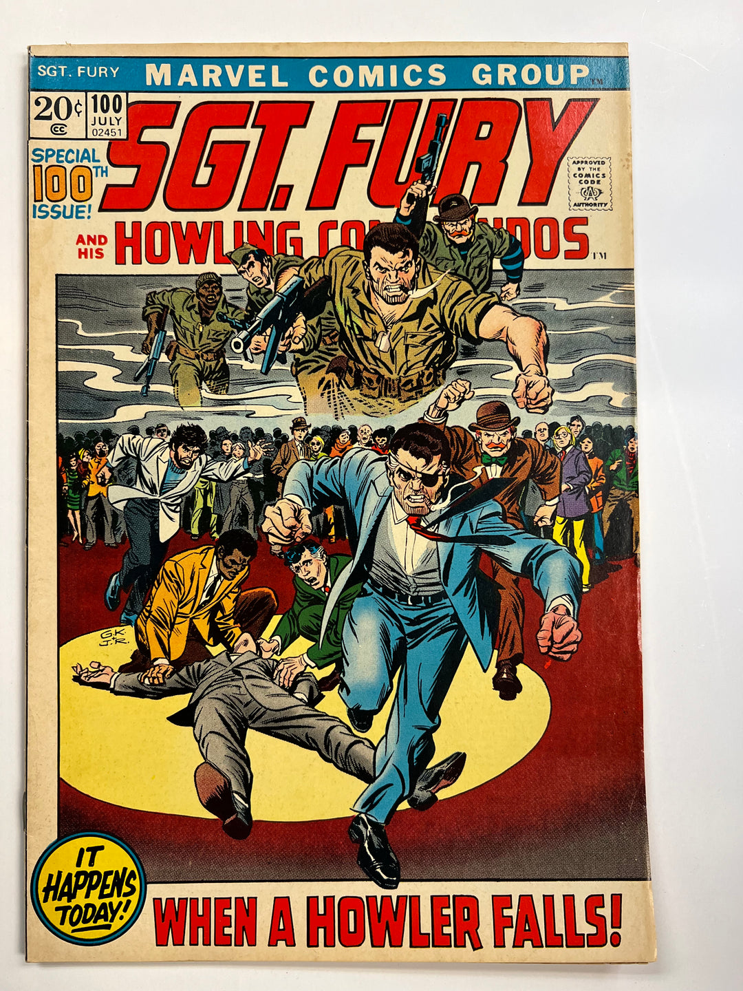Sgt. Fury #100 Marvel 1972 F+