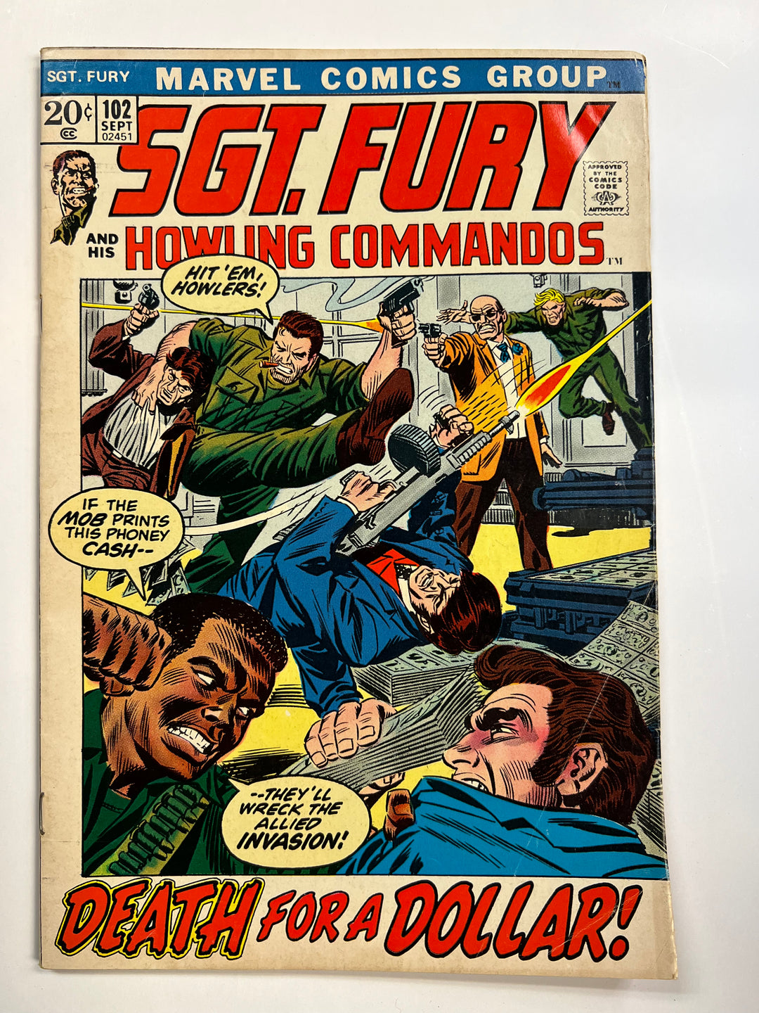 Sgt. Fury #102 Marvel 1972 VG/F