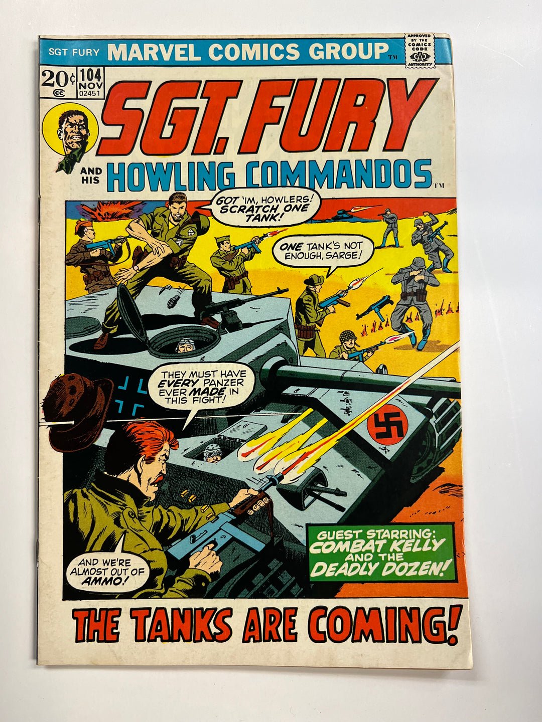 Sgt. Fury #104 Marvel 1972 VG/F