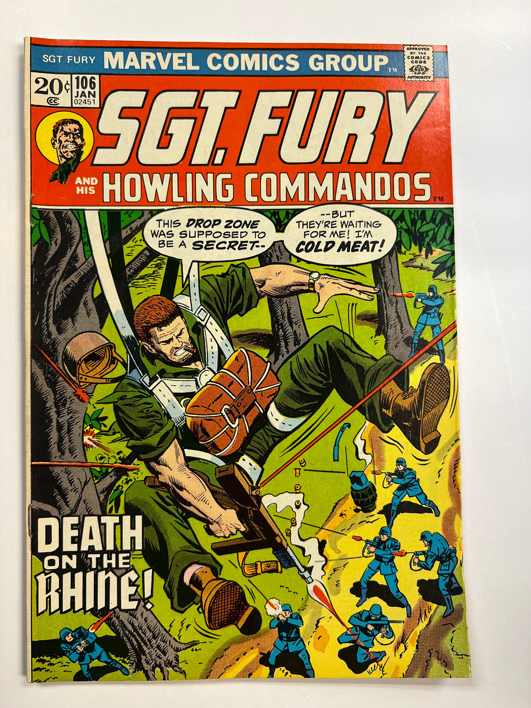 Sgt. Fury #106 Marvel 1973 F