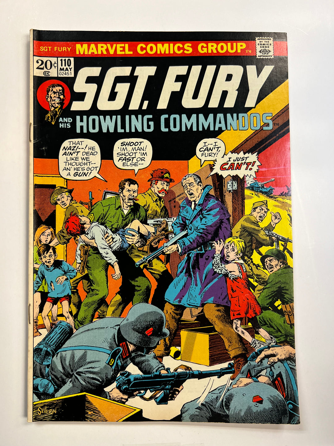 Sgt. Fury #110 Marvel 1973 F-