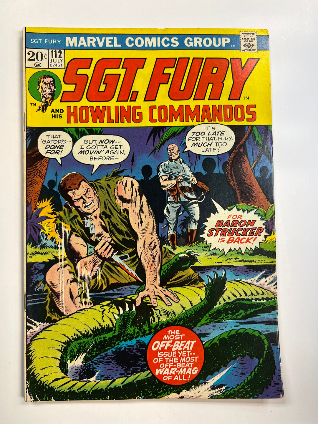 Sgt. Fury #112 Marvel 1973 F-