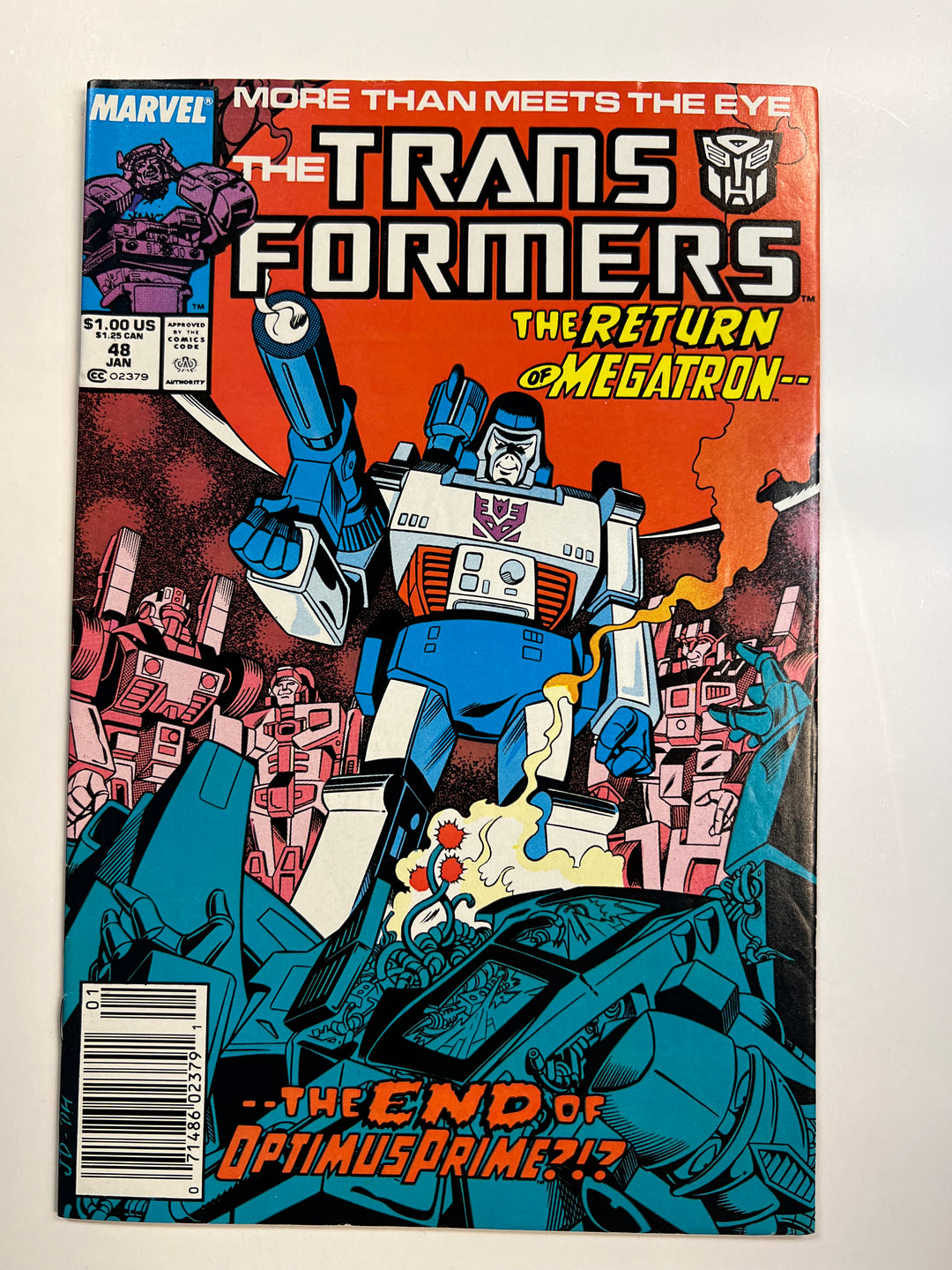 Transformers #48 Marvel 1989 F-