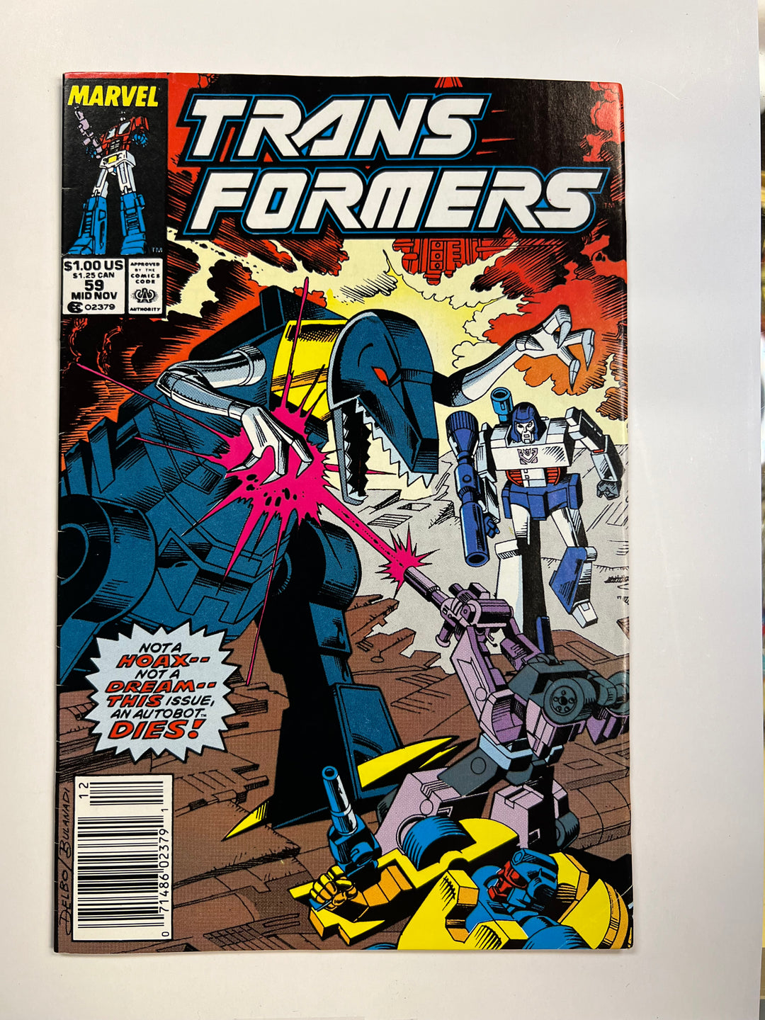 Transformers #59 Marvel 1989 VG/F