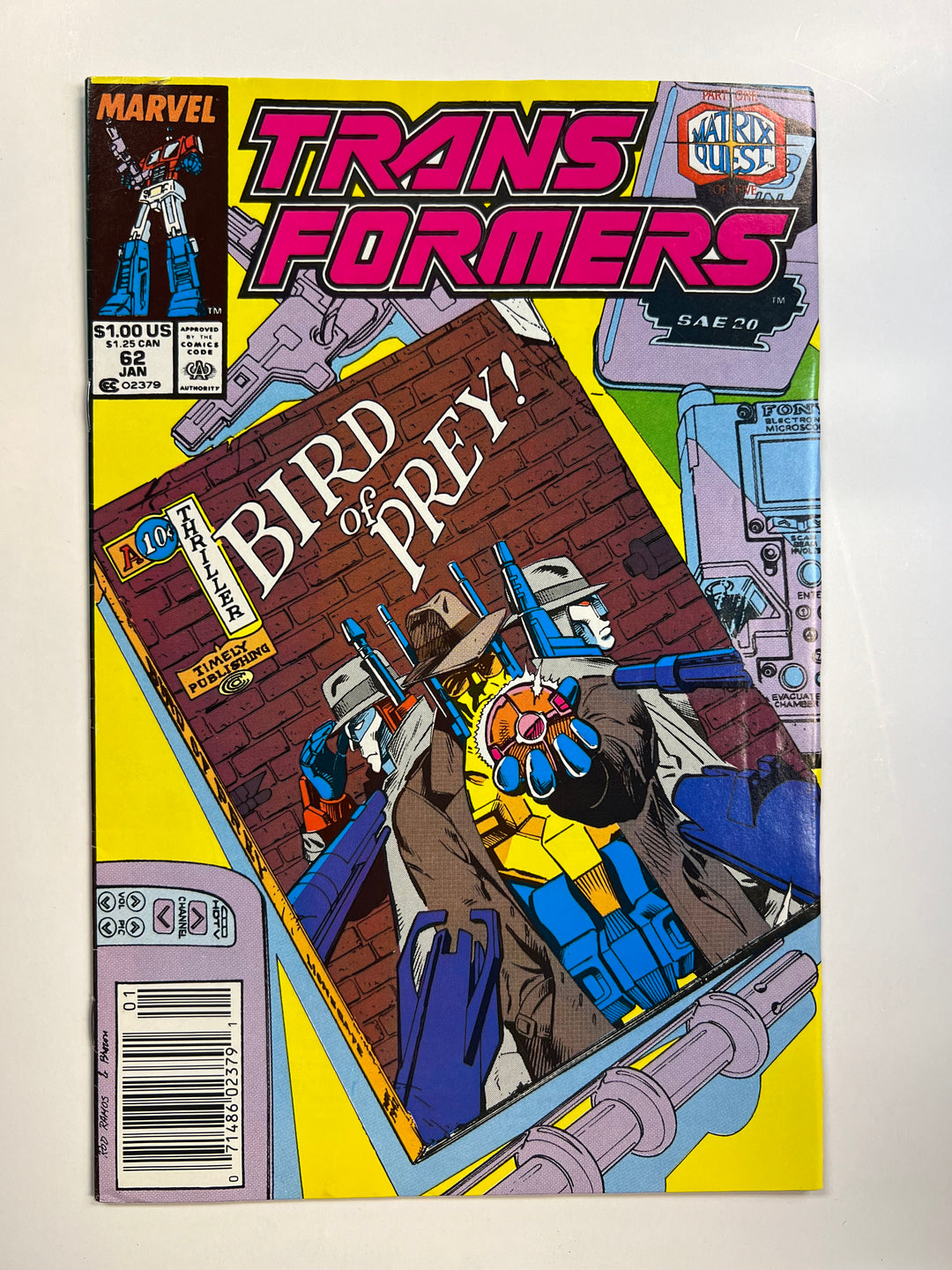 Transformers #62 Marvel 1990 F
