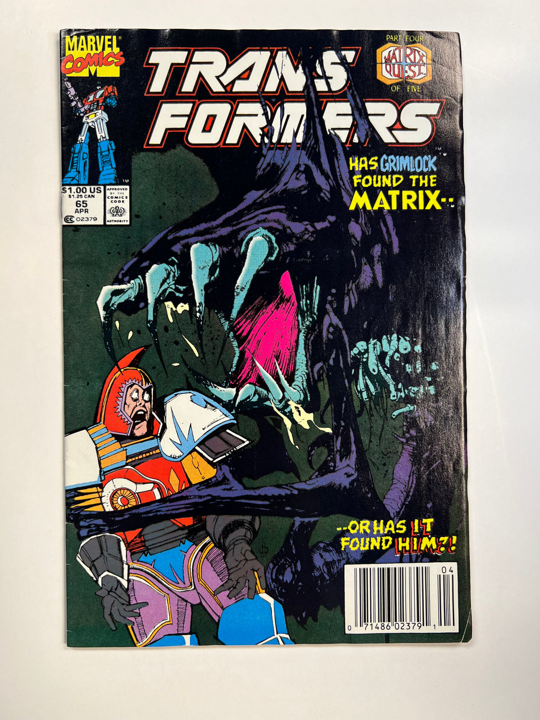 Transformers #65 Marvel 1990 VG