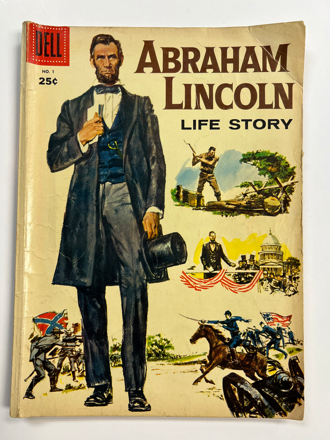 Abraham Lincoln Life Story #1 Dell 1958 GD/VG