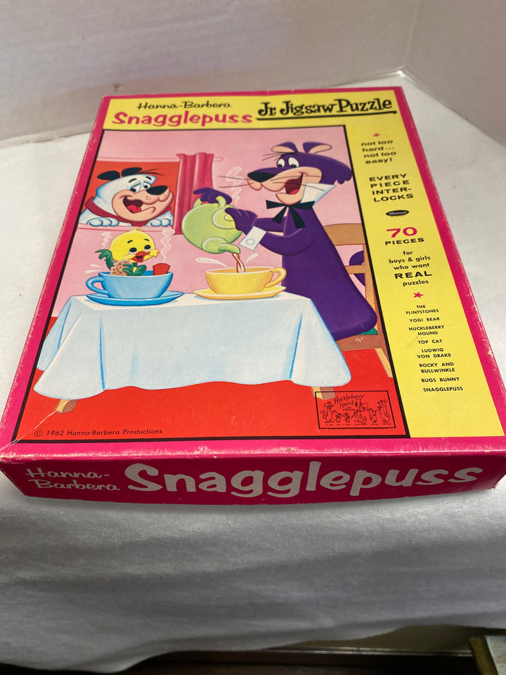 Snagglepuss 70 pc. Jr. Jigsaw Puzzle 1962 Hanna-Barbera Whitman Publishing Company-Complete