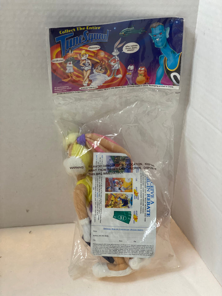 Space Jam Lola Bunny Plush 1996 McDonald's Sealed in Bag